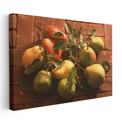 Armut Çeşitleri - Doğal Bahçe Ürünleri Kanvas Tablo