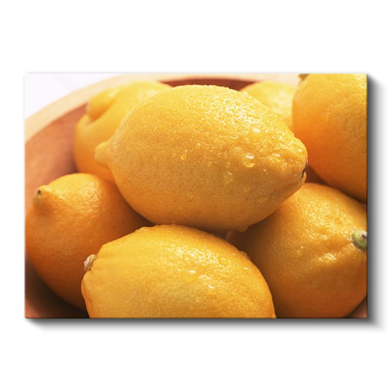 Sarı Limonlar - Taze Narenciye Kanvas Tablo