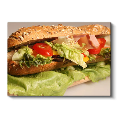 Lezzetli Sandviç - Taze Malzemeli Atıştırmalık Kanvas Tablo
