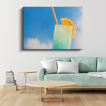 Ferahlatıcı Kokteyl - Buzlu Yaz İçeceği Kanvas Tablo