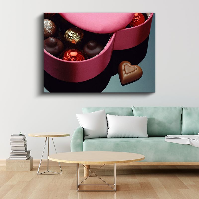 Lüks Çikolatalar - Özel Tasarım Kutu İçinde Pralinler Kanvas Tablo