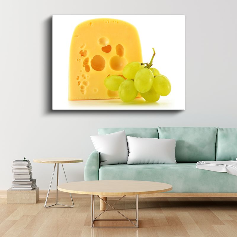 Peynir ve Üzüm - Mükemmel İkili Kanvas Tablo