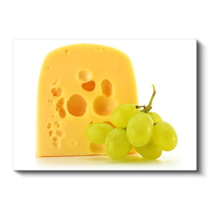 Peynir ve Üzüm - Mükemmel İkili Kanvas Tablo