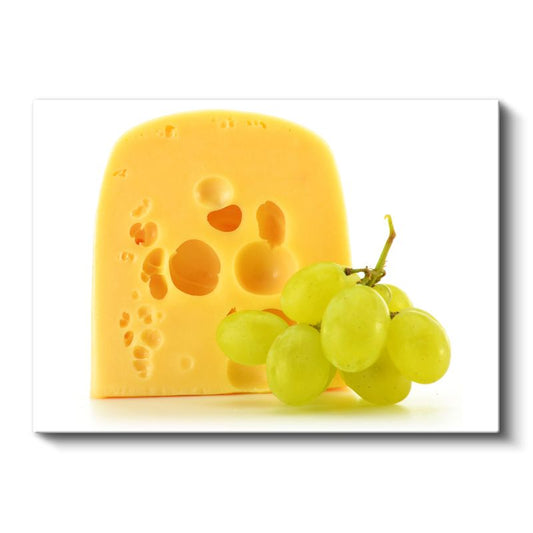 Peynir ve Üzüm - Mükemmel İkili Kanvas Tablo