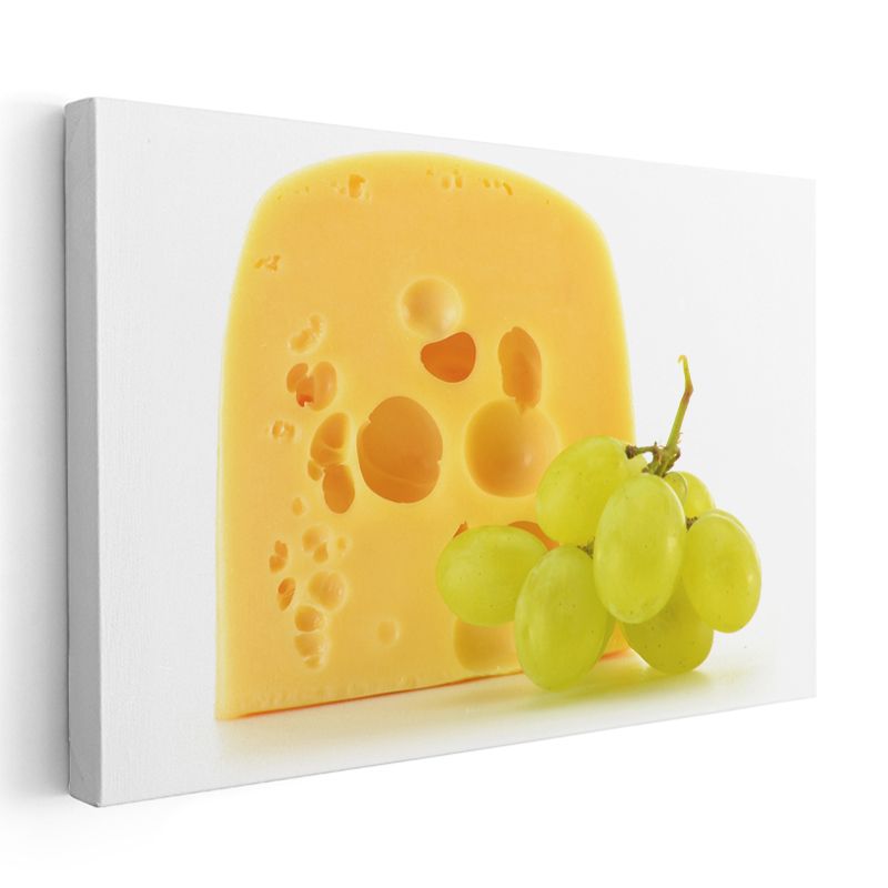 Peynir ve Üzüm - Mükemmel İkili Kanvas Tablo
