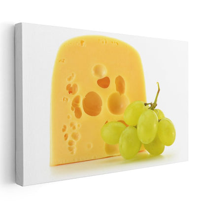 Peynir ve Üzüm - Mükemmel İkili Kanvas Tablo