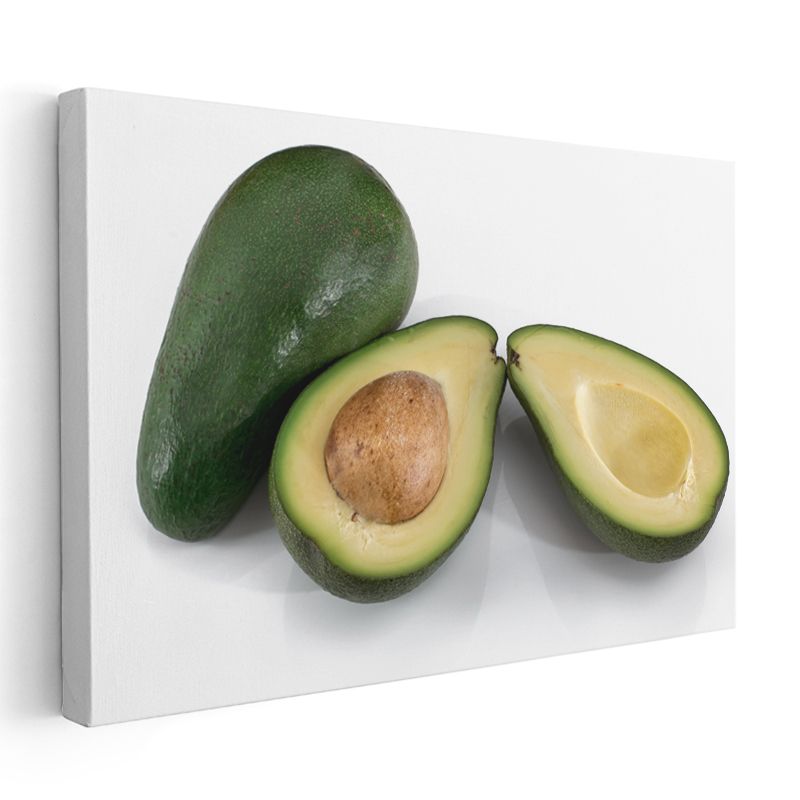 Taze Avokado - Kesilmiş Çekirdekli Sunum Kanvas Tablo