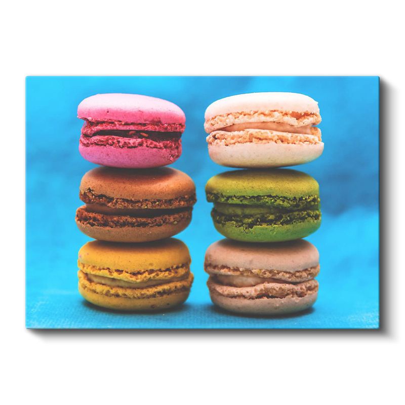 Renkli Makaronlar - Tatlı Lezzet Kulesi Kanvas Tablo