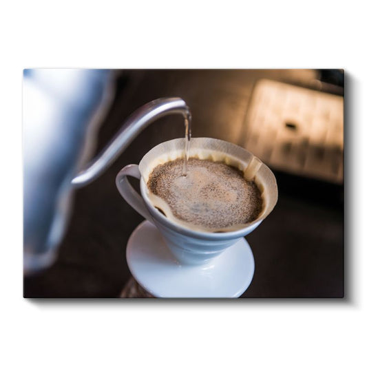 Filtre Kahve - Damla Damla Demleme Anı Kanvas Tablo