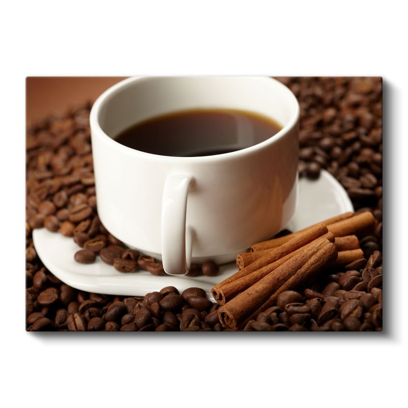 Aromatik Kahve - Tarçın ve Çekirdeklerle Zenginleştirilmiş Kanvas Tablo