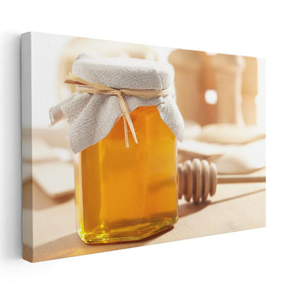 Saf Bal - Altın Renkli Doğal Lezzet Kanvas Tablo