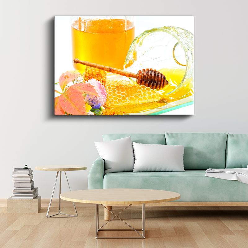 Doğal Bal Petekleri - Tatlı Enerji Kaynağı Kanvas Tablo