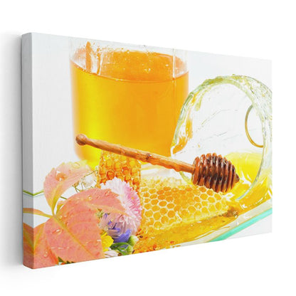 Doğal Bal Petekleri - Tatlı Enerji Kaynağı Kanvas Tablo