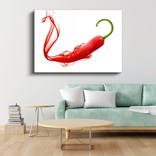 Ateşli Kırmızı Biber - Baharatlı Lezzet Dokunuşu Kanvas Tablo