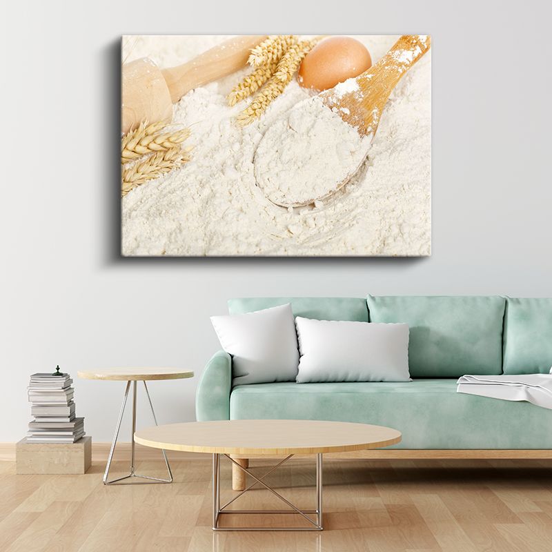 Un ve Buğday - Ekmek Yapımının Temeli Kanvas Tablo