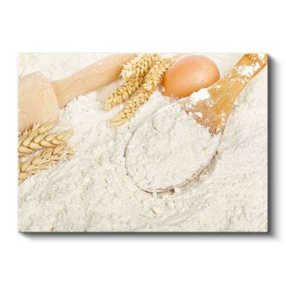 Un ve Buğday - Ekmek Yapımının Temeli Kanvas Tablo
