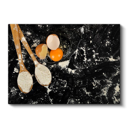 Pişirme Malzemeleri - Tatlı Tariflerin Başlangıcı Kanvas Tablo