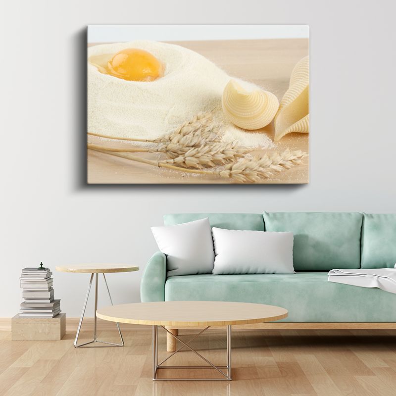 Taze Hamur - Makarna ve Malzemeler Kanvas Tablo