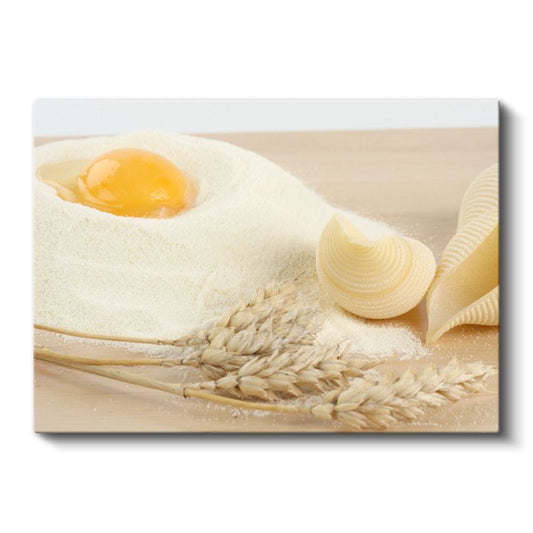 Taze Hamur - Makarna ve Malzemeler Kanvas Tablo