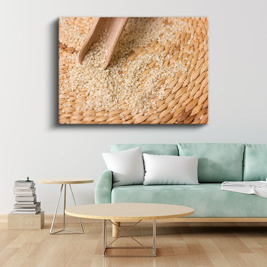 Altın Susam - Geleneksel Kepçe Kanvas Tablo