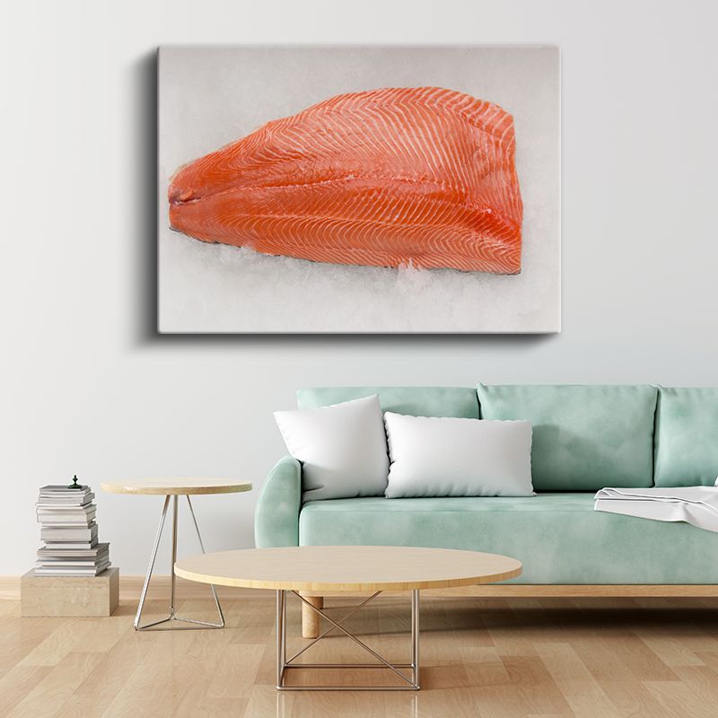 Somon Filetosu - Taze Deniz Lezzeti Kanvas Tablo