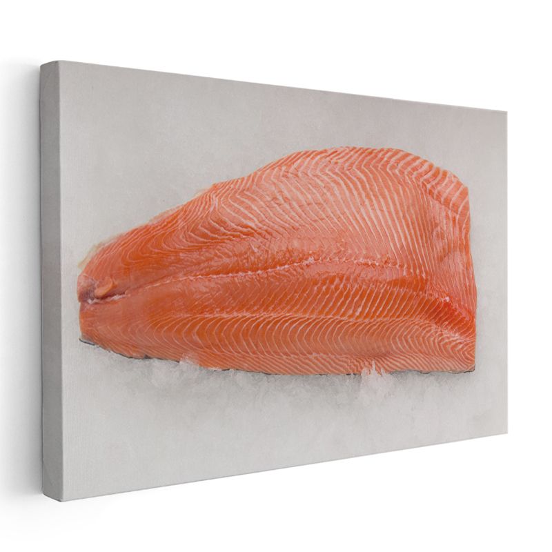 Somon Filetosu - Taze Deniz Lezzeti Kanvas Tablo