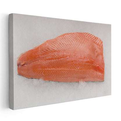 Somon Filetosu - Taze Deniz Lezzeti Kanvas Tablo