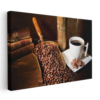 Kahve Dünyası - Çekirdekten Fincana Keyif Yolculuğu Kanvas Tablo