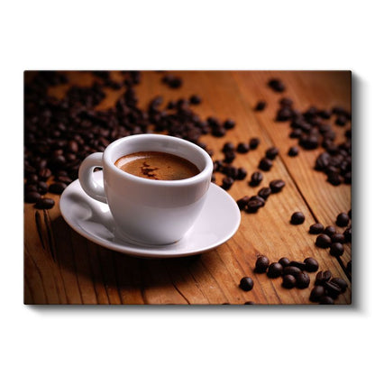 Aromatik Espresso - Kahve Çekirdekleri Kanvas Tablo