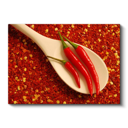 Kırmızı Acı Biberler - Baharatlı Lezzet Kanvas Tablo