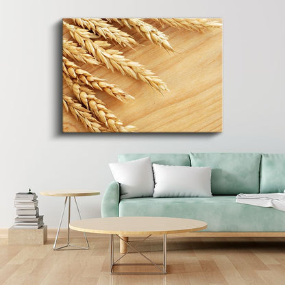 Altın Buğday Başakları - Doğal Bereket Kanvas Tablo