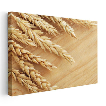 Altın Buğday Başakları - Doğal Bereket Kanvas Tablo