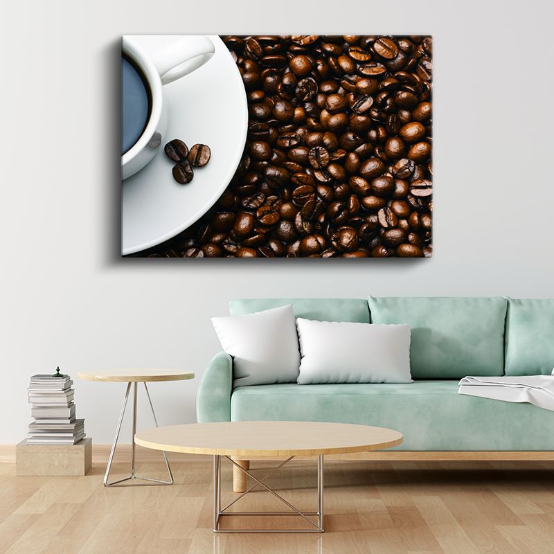 Kahve Dünyası - Çekirdekten Fincana Kanvas Tablo