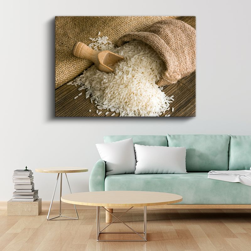 Pirinç Taneleri - Doğal Tahıl Lezzeti Kanvas Tablo