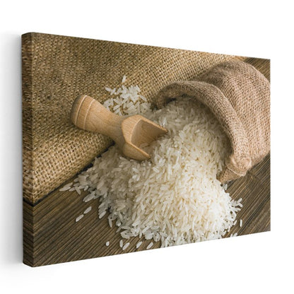 Pirinç Taneleri - Doğal Tahıl Lezzeti Kanvas Tablo