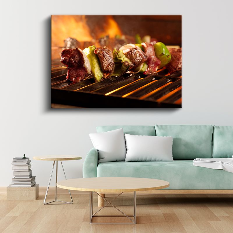 Mangal Lezzeti - Izgara Et Şiş Kanvas Tablo