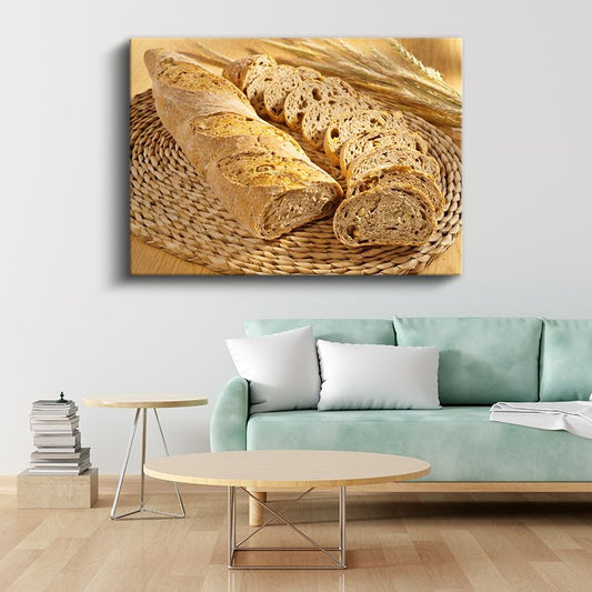 Geleneksel Ekmek - El Yapımı Baget Kanvas Tablo