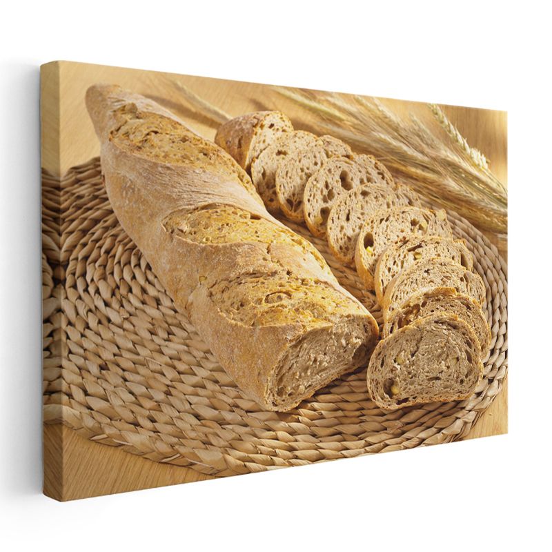 Geleneksel Ekmek - El Yapımı Baget Kanvas Tablo