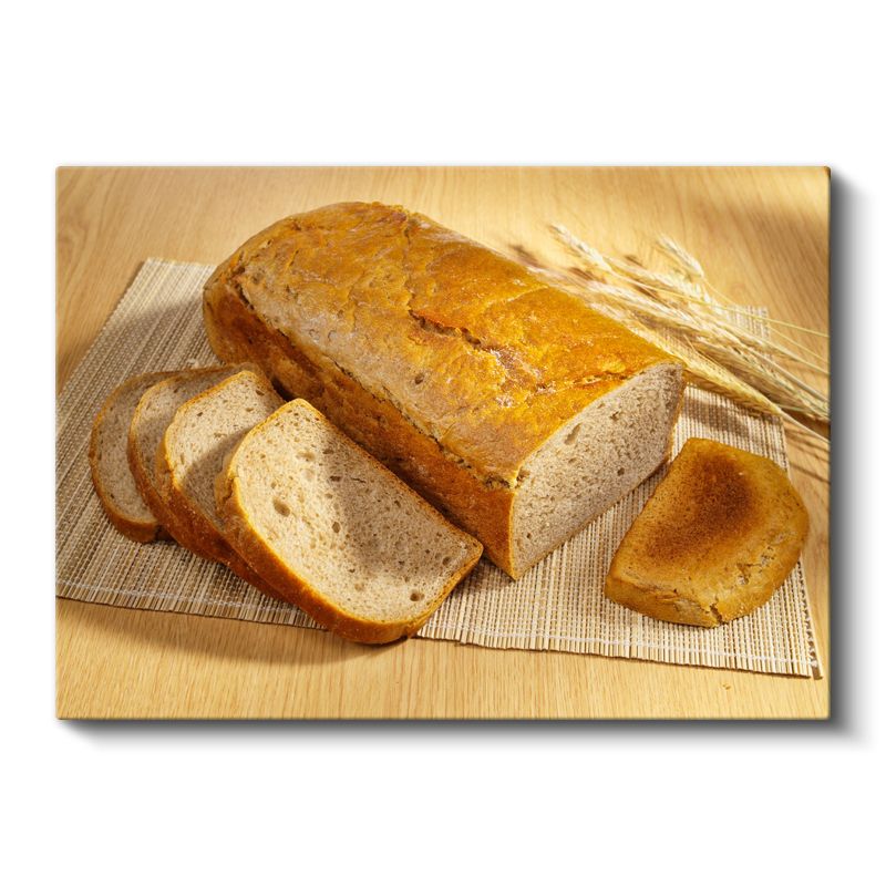Taze Ekmek - Altın Kabuklu Somun Kanvas Tablo
