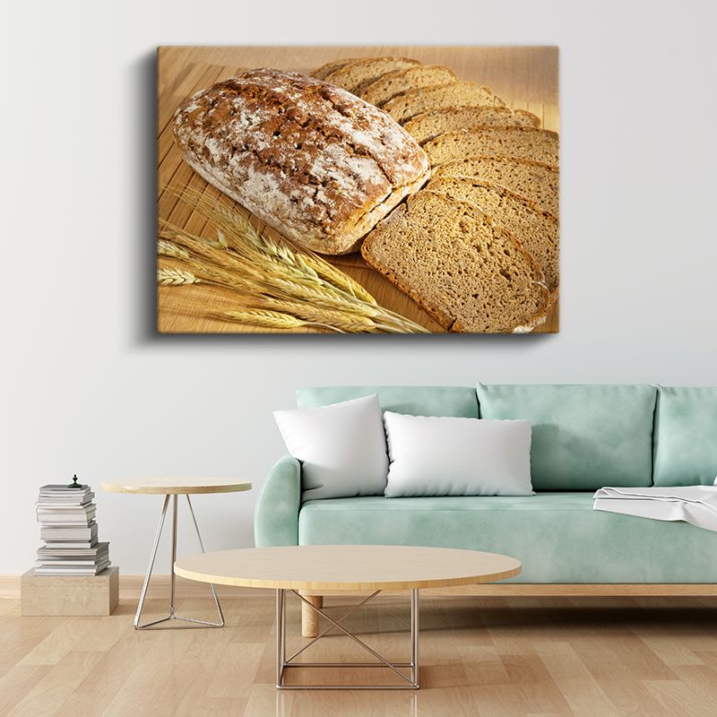 Tam Buğday Ekmeği - Geleneksel Fırın Lezzeti Kanvas Tablo