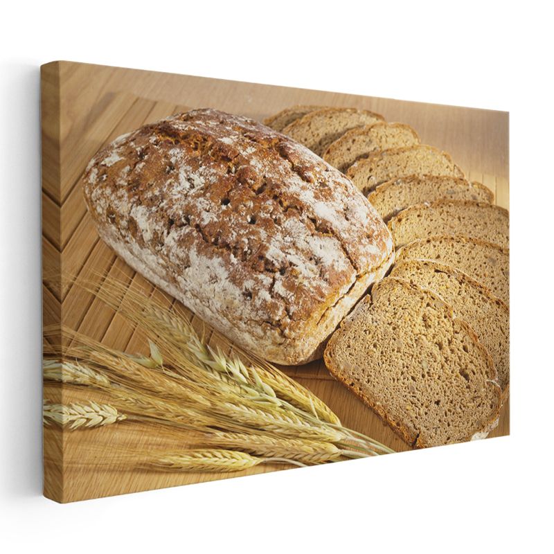 Tam Buğday Ekmeği - Geleneksel Fırın Lezzeti Kanvas Tablo