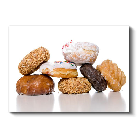 Tatlı Donutlar - Renkli Çeşitler Kanvas Tablo
