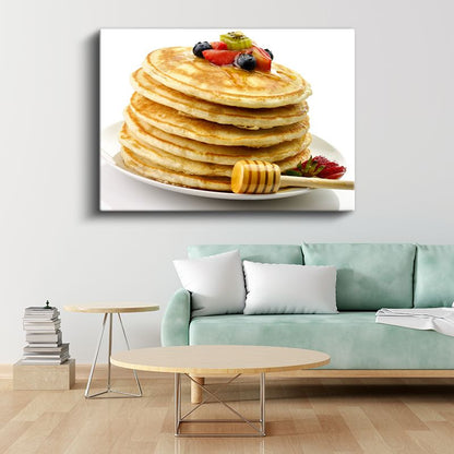 Pancake Kulesi - Taze Meyveli Kanvas Tablo