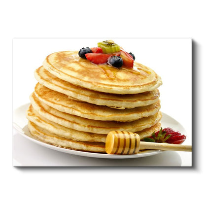 Pancake Kulesi - Taze Meyveli Kanvas Tablo