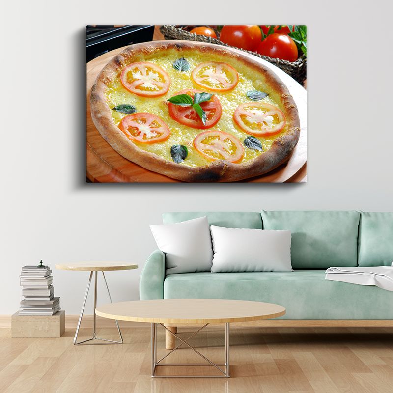 Margherita Pizza - İtalyan Lezzeti Kanvas Tablo