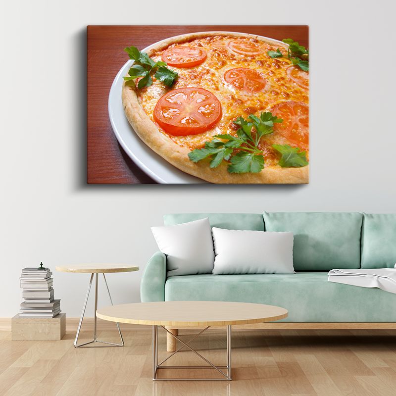 Domates Pizza - Klasik Tarif Kanvas Tablo