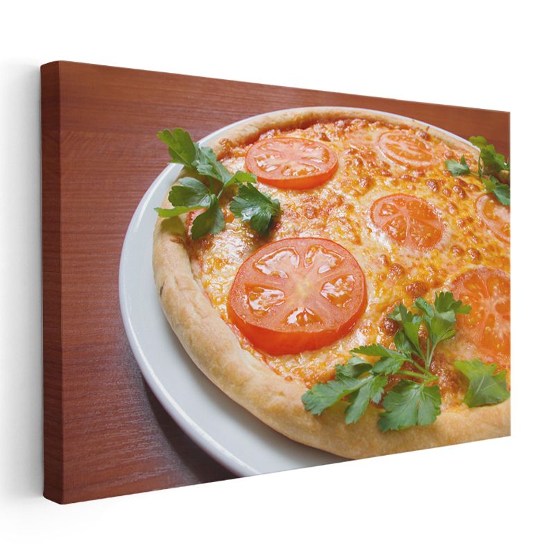Domates Pizza - Klasik Tarif Kanvas Tablo