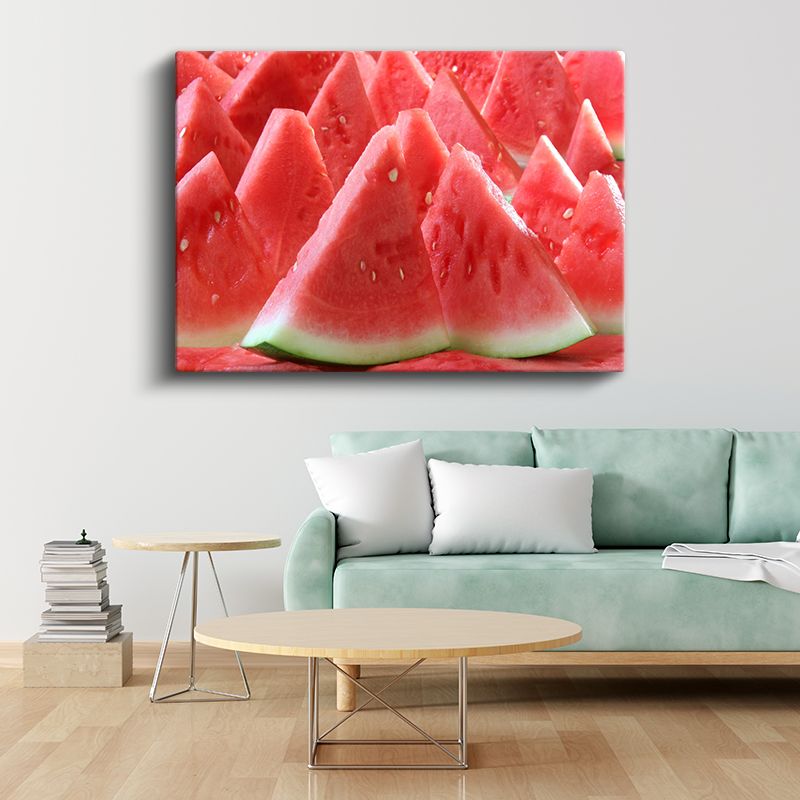 Karpuz Ziyafeti - Sulu Dilimler Kanvas Tablo