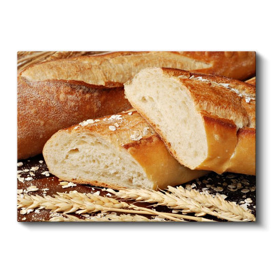 Geleneksel Baget Ekmek - Altın Kabuğu ve Yumuşak İçiyle Fırın Ürünü Kanvas Tablo