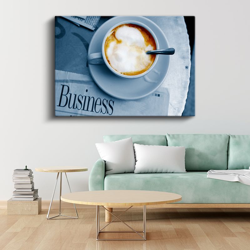 Kahve Keyfi - Kremsi Köpüklü Latte Kanvas Tablo